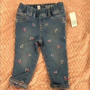 GAP Kids Blue Floral Jeans
